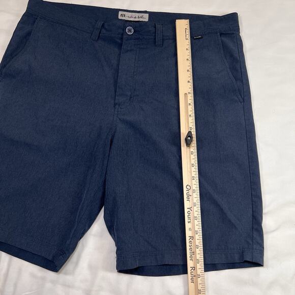 Travis Mathew Golf Shorts Size 36 Navy Blue Stretch Performance Lightweight Dad - Picture 3 of 12